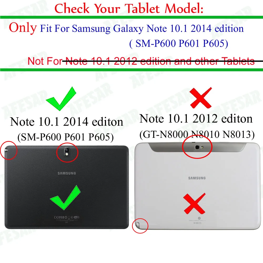 Samsung Galaxy Note 10.1 2014 Edition P600 P605 P601 Smart Cover Case/Tab Pro 10.1 T520 T521 T525 Tablet Cover - Magnet Sleep image 3