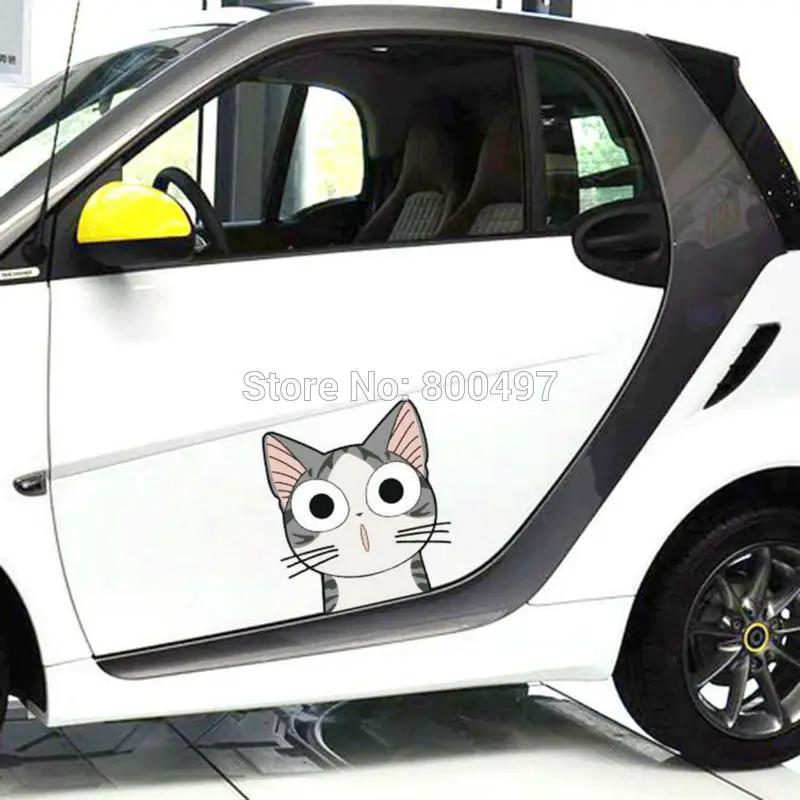 Newest Lovely Cute Cat Chi's Sweet Home Car Stickers Covers Decals for Toyota Honda Chevrolet Volkswagen Tesla BMW Lada |
