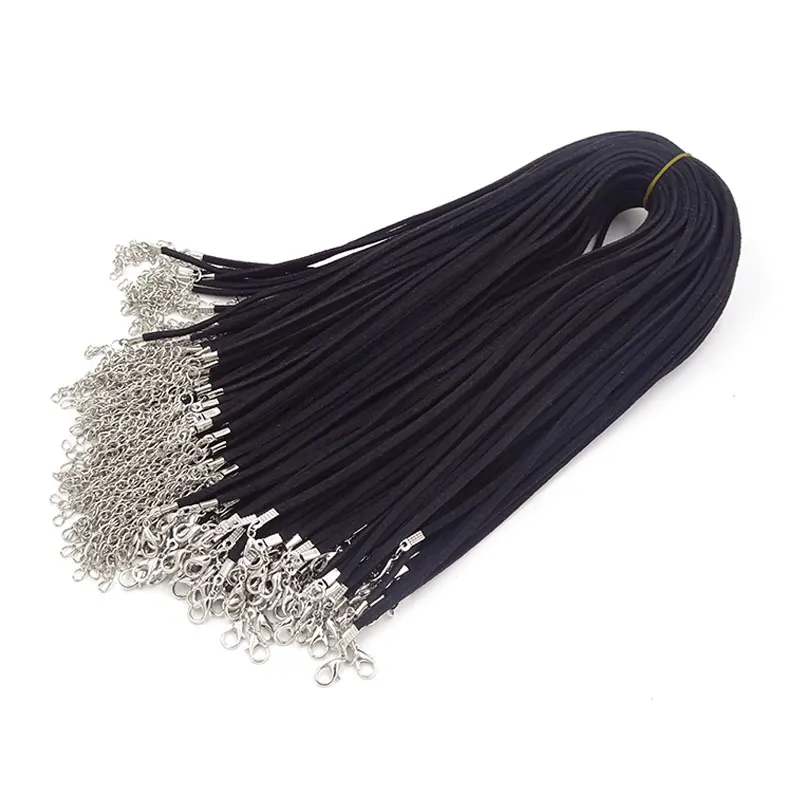 Ожерелье из искусственной замши 3 мм 18 дюймов 100 шт./лот|jewelry fitting|accessories diysuede cord