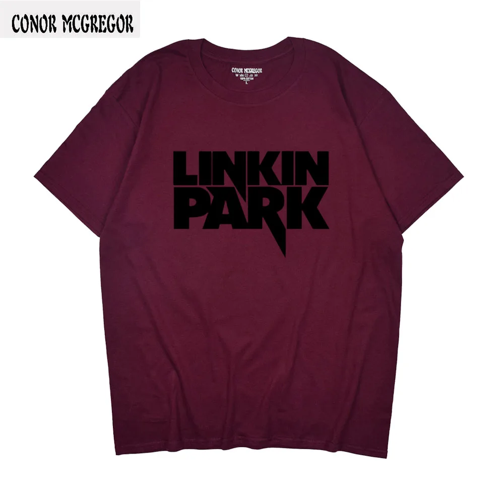 2018 летняя модная мужская футболка Lincoln LINKIN Park хлопок Linkin брендовая одежда