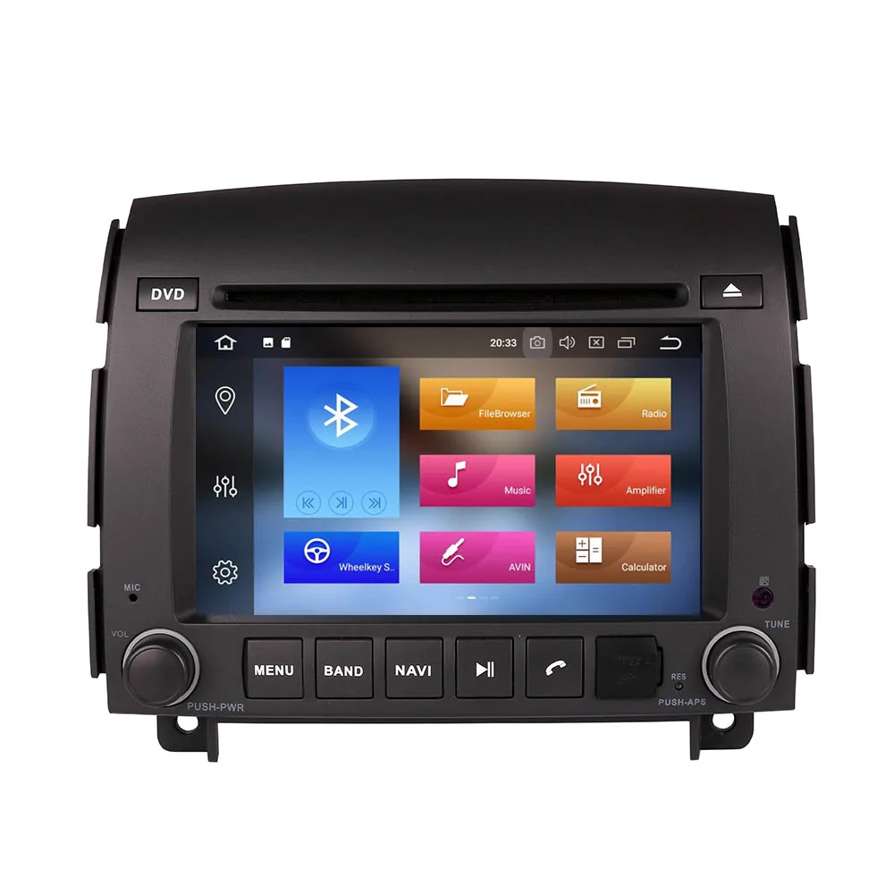 2 din Android 10 ОЗУ 4 Гб автомобильный DVD плеер для Hyundai SONATA NF 2004 2008 YU XIANG 2006 стандартное