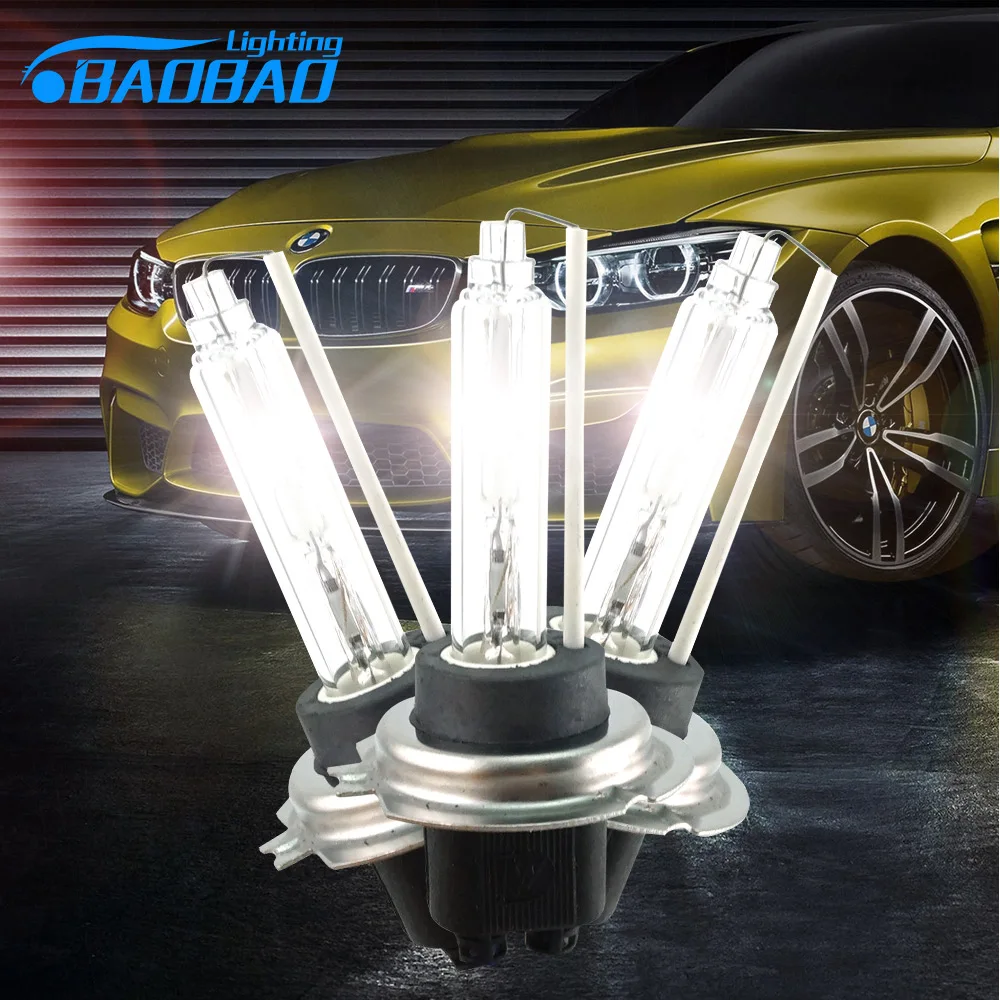 BAOBAO 2 шт. Быстрый Яркий 55 Вт 6000K 5200LM HID головной светильник лампы Противотуманные