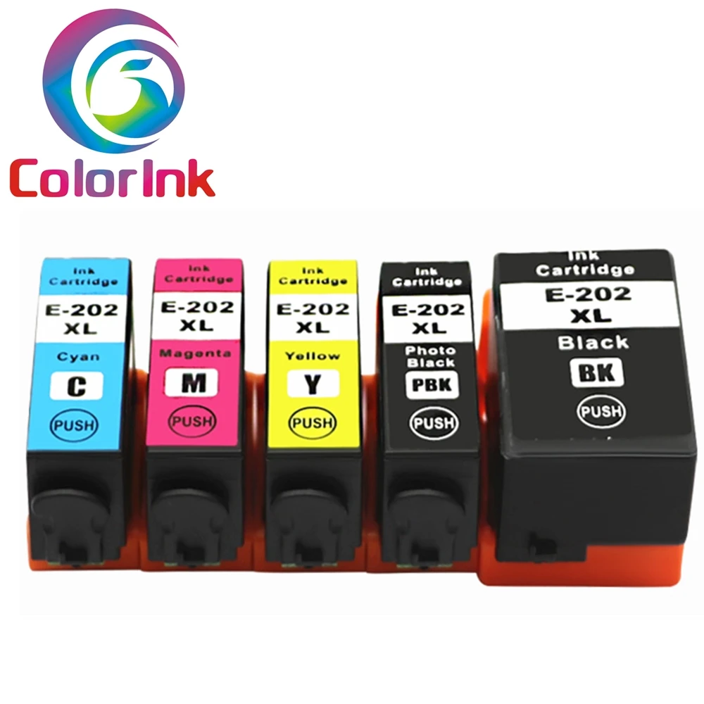 Цветной чернильный картридж для Epson 202XL 202 принтер T202 expressions premium XP 6000 xp 6005