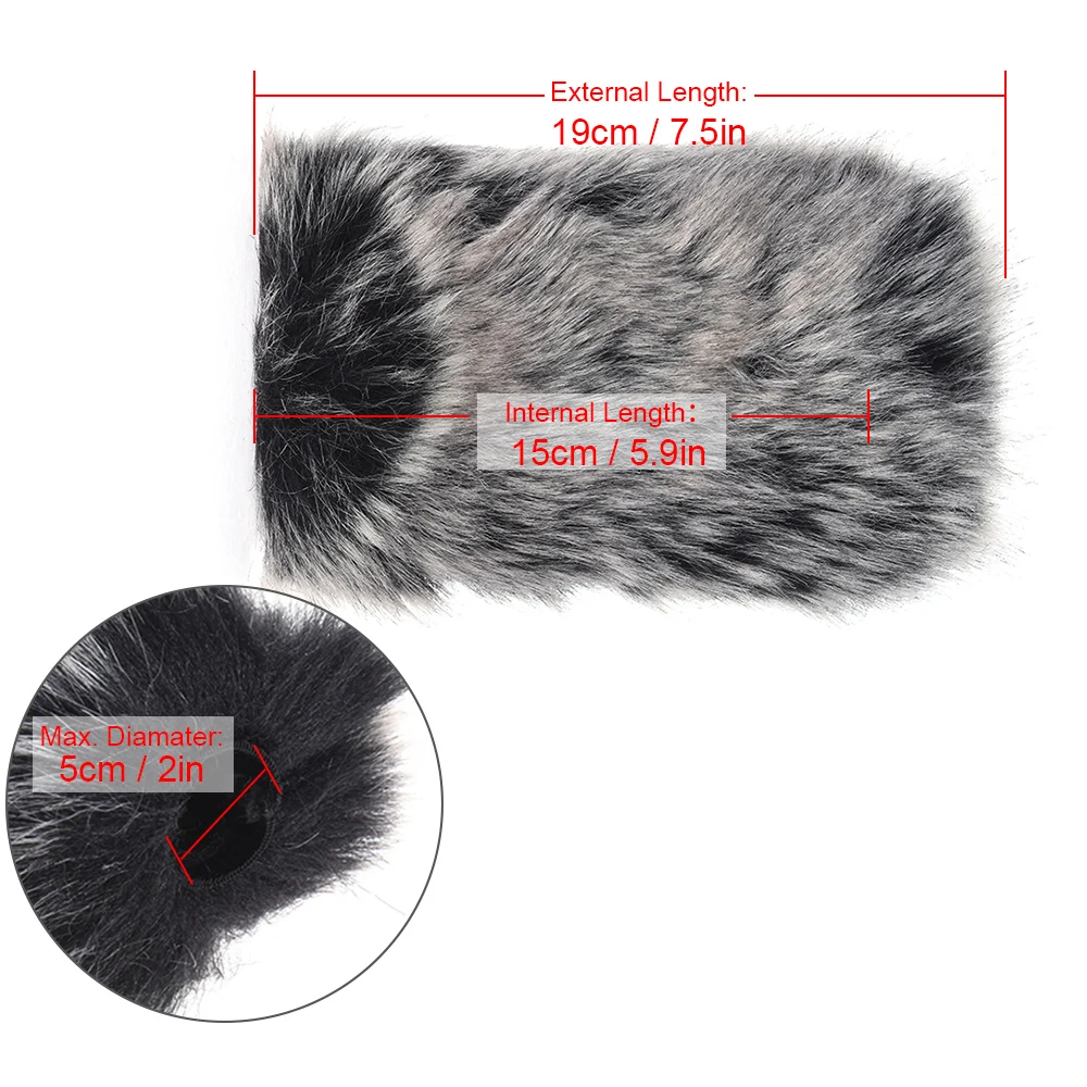 Уличный микрофон пушистая ветрозащитная накладка на лобовое стекло защитная для