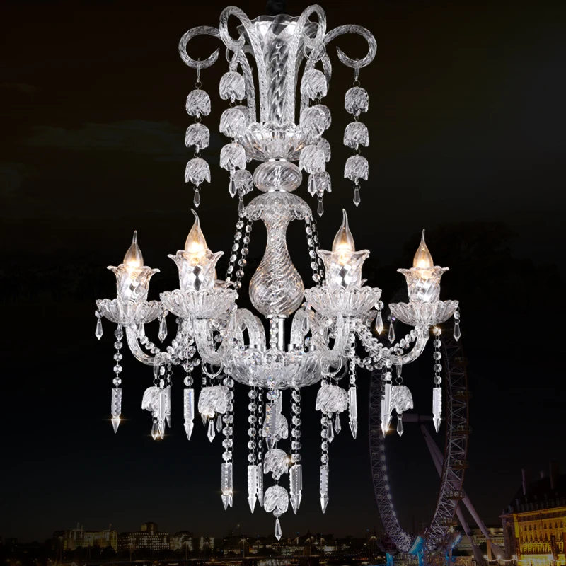 2018 Новая роскошная светодиодная хрустальная люстра для гостиной спальни