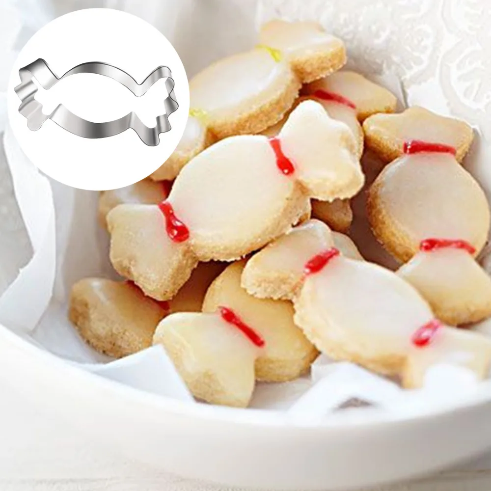 Нож из нержавеющей стали для торта и печенья формочка в форме конфет 3D кухни