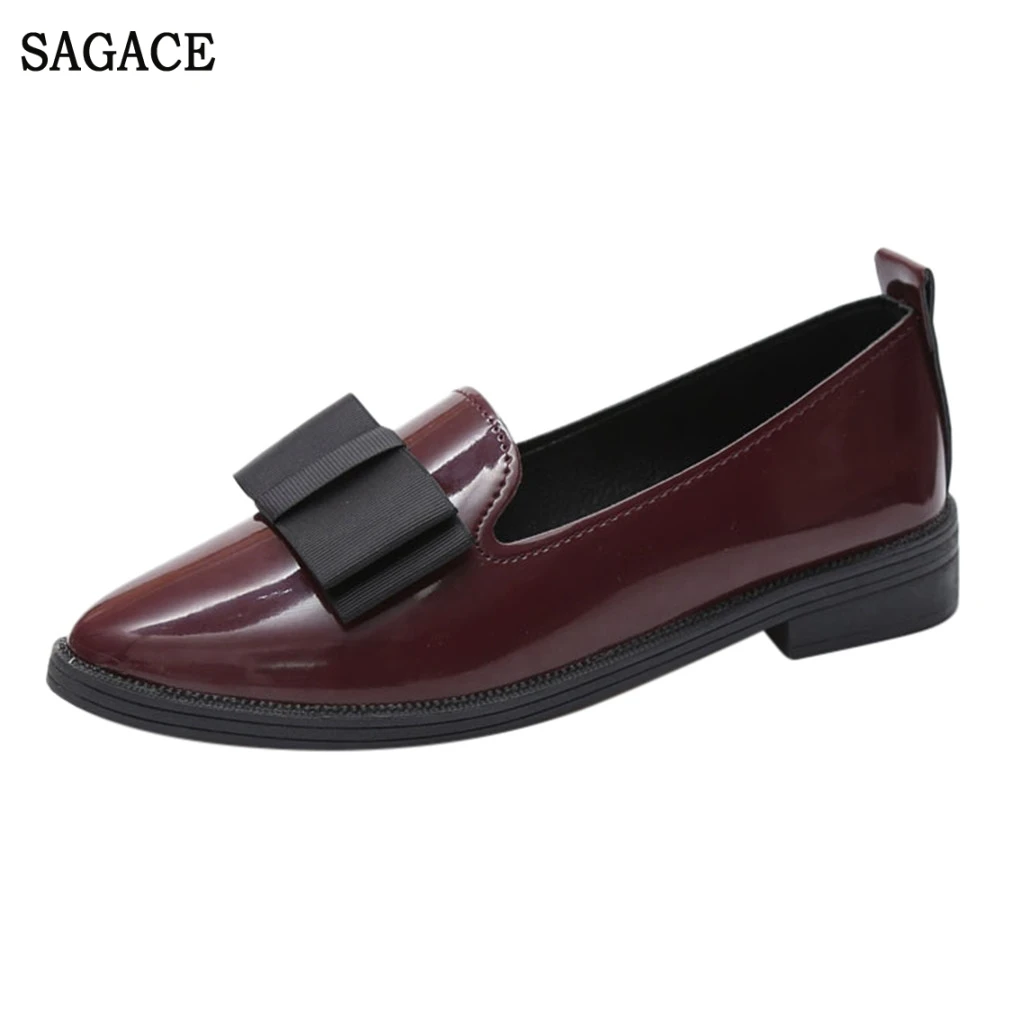 SAGACE/женские студенческие повседневные лоферы в стиле ретро Сезон весна осень