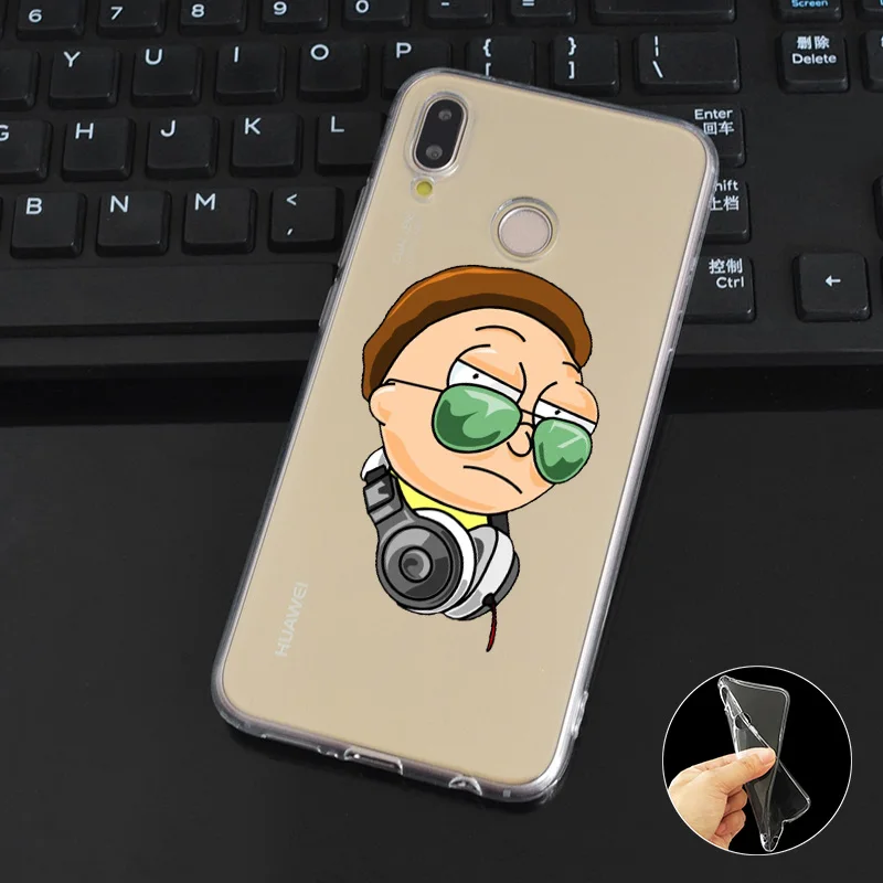DREAMFOX M130 рик и морти мягкий тпу силиконовый чехол для huawei Honor 6A 6C 6X 7C 7X8 Lite Pro |