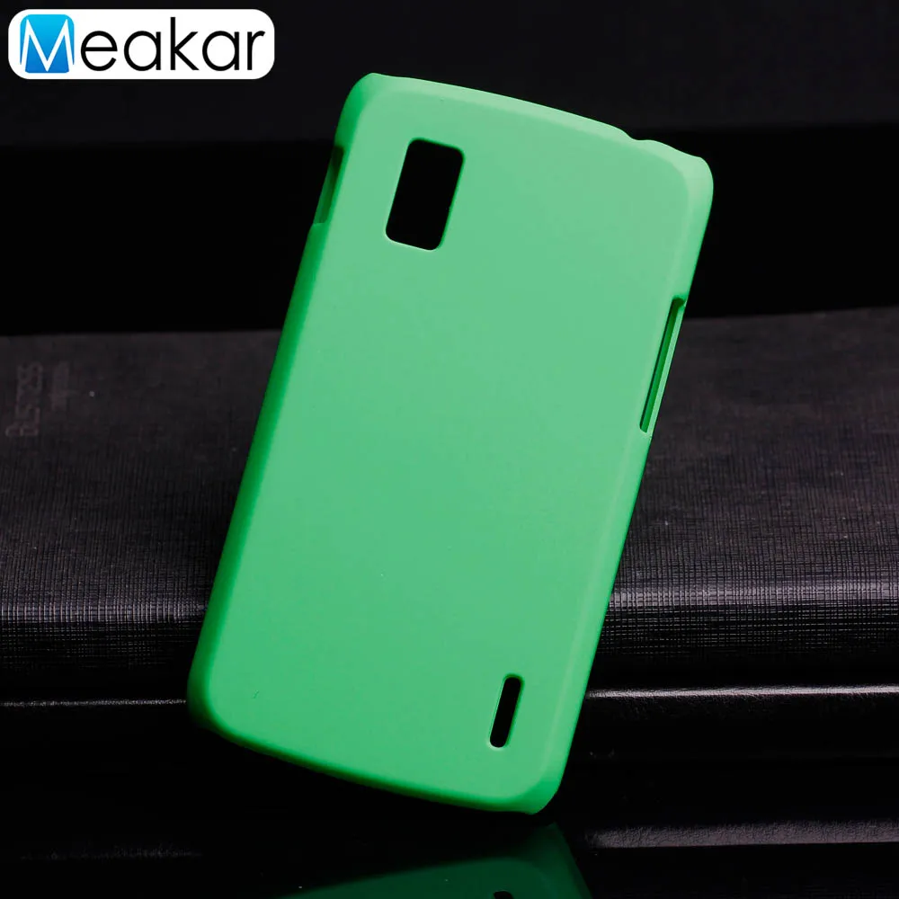 Green Матовая Пластик Coque 4.7For Nexus 4 чехол для LG Google Nexus 4 E960 телефона чехол-лента на заднюю панель - Цвет: Green