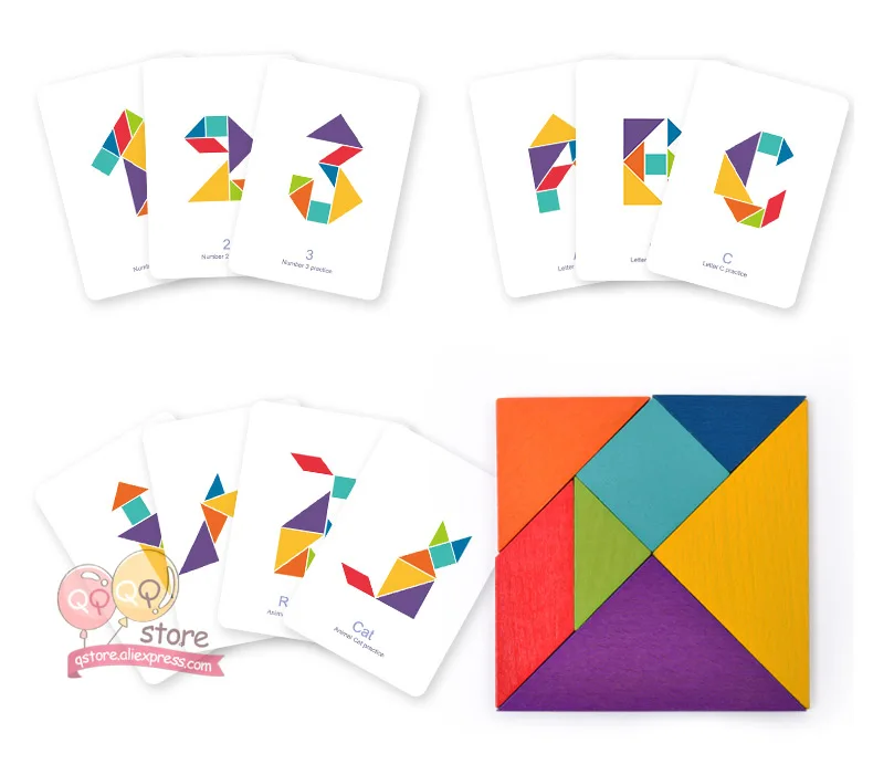 MiDeer Tangram деревянная головоломка Обучающие Развивающие игрушки для детей дошкольного возраста детские игрушки игры интеллектуальные головоломки