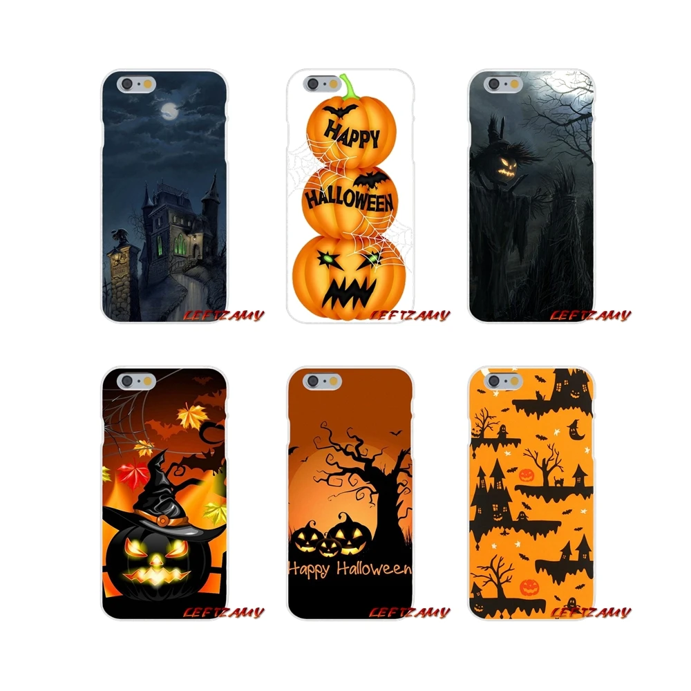 Прозрачный мягкий чехол для Huawei P Smart Mate Y6 Pro P8 P9 P10 Nova P20 Lite Mini 2017 Happy Halloween Fabric