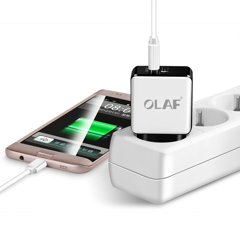 Олаф Quick Charge 3,0 USB зарядное устройство 15 Вт QC3.0 настенное зарядное устройство для мобильного телефона для samsung Galaxy S8 Xiaomi 5 iPhon адаптер с европейской вилкой