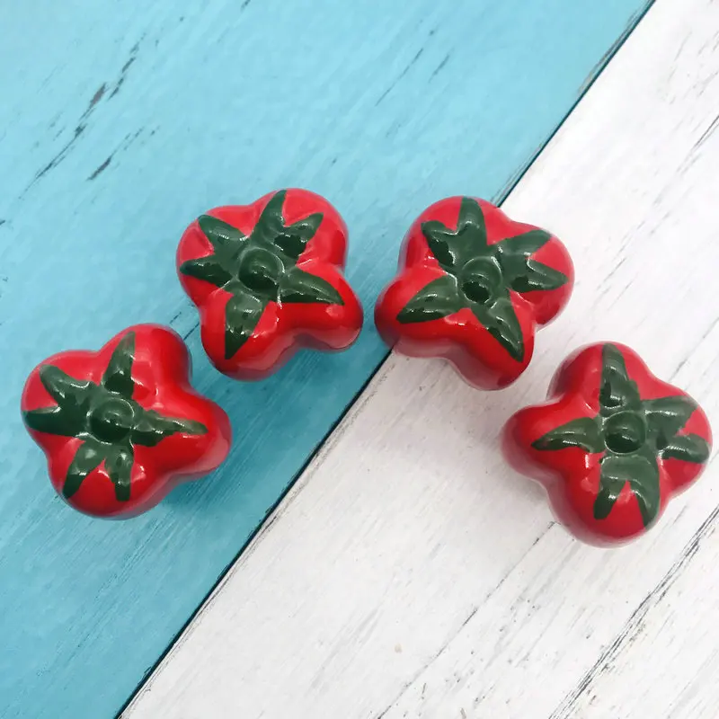 6x керамические фарфоровые ручки милые однотонные для кухни спальни шкафа