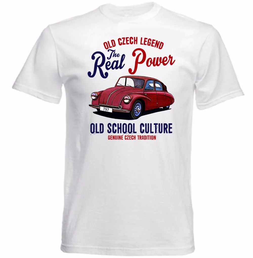 

2018 Latest O-Neck Sunlight Men T-Shirt Vintage Czech Car Top Tee 100% Cotton Humor Men Crewneck Tee Shirts
