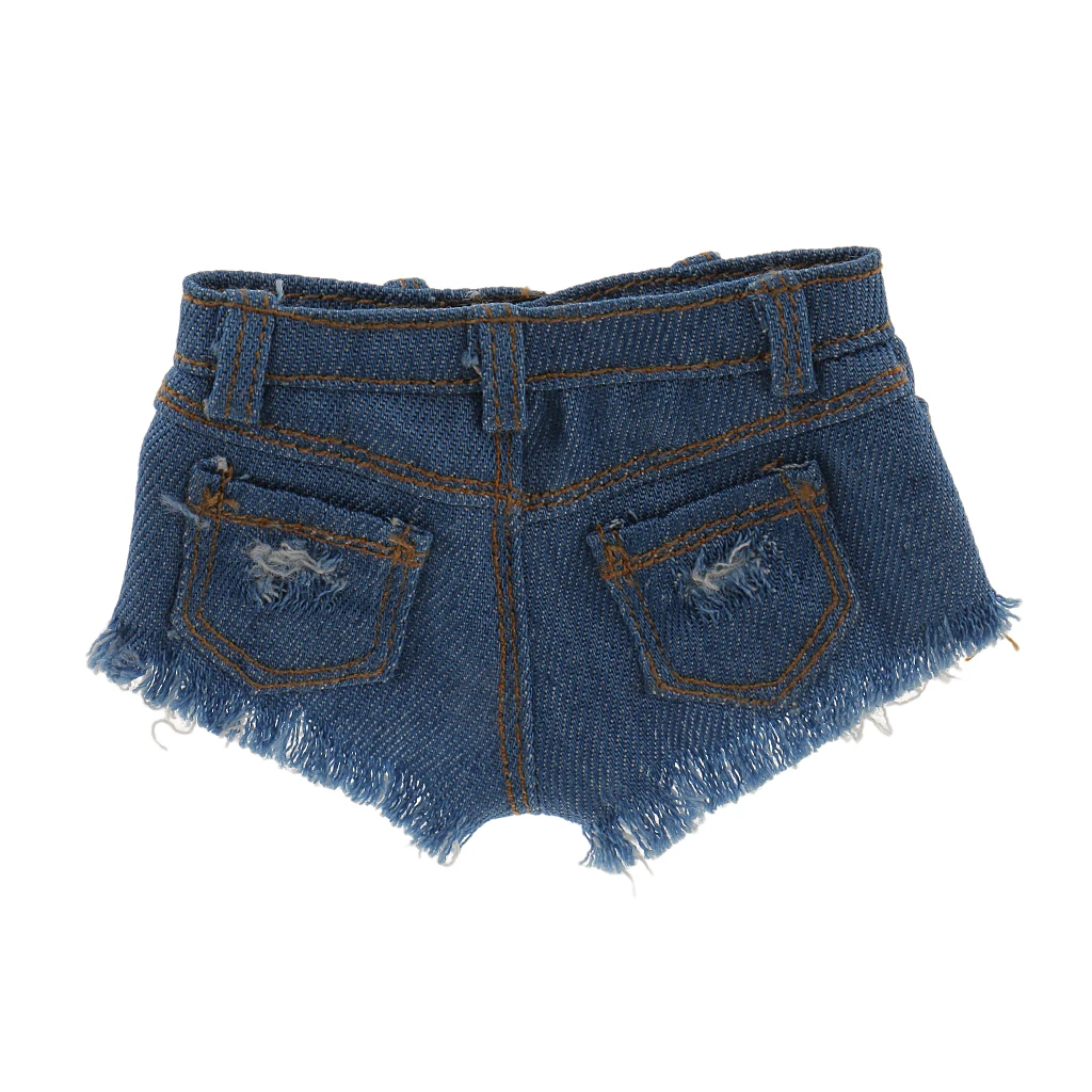 Кукольные аксессуары кукольные шорты 1/6 синие джинсовые джинсы для 12 дюймов