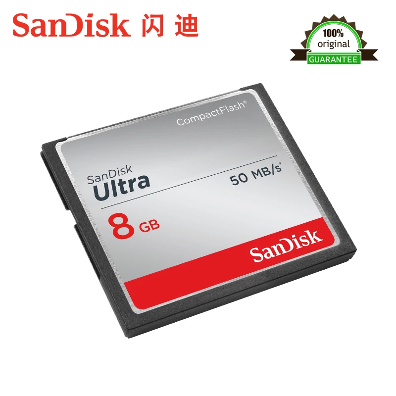 Оригинальный Sandisk Ultra CompactFlash памяти CF карта SD до 50 МБ/с. узнать Скорость для