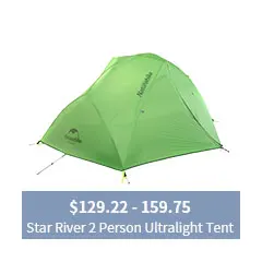 NatureHike NH17T180-J двойной слой 1-2 человек альпинизмом палатка 3 сезона для кемпинга пешего туризма треккинга путешествия с силиконовым покрытием