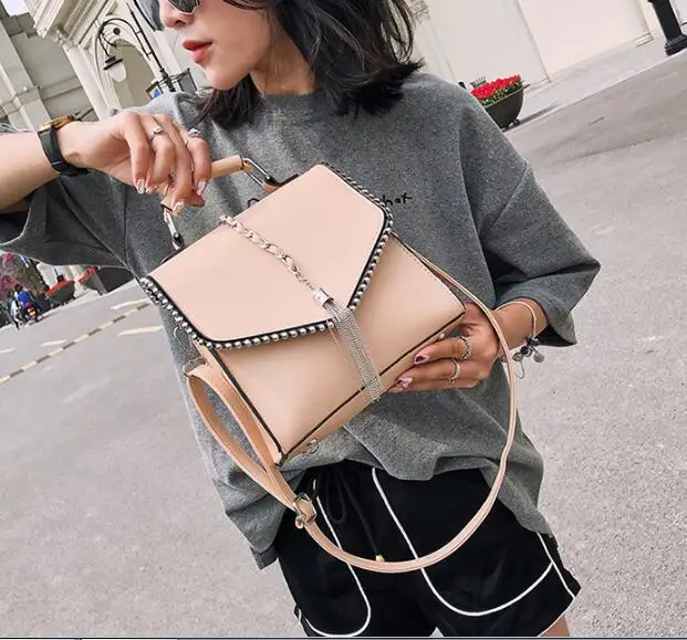 Fashion Leather Backpacks for Teenage Girls Bolsa Feminina Mochila Small Ear Women Backpack Tassel Shoulder Bags School Backpack