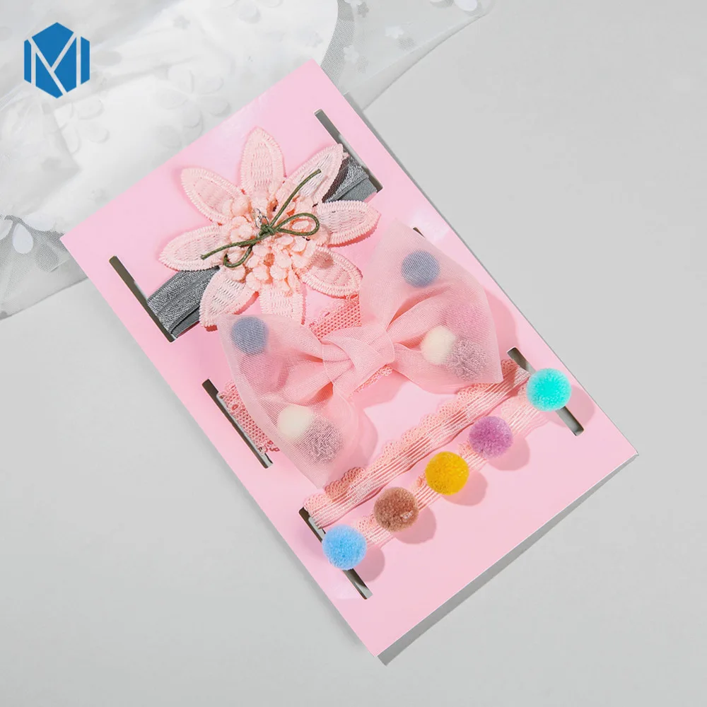 M MISM/комплект из 3 предметов модная детская повязка на голову с цветами цветочный