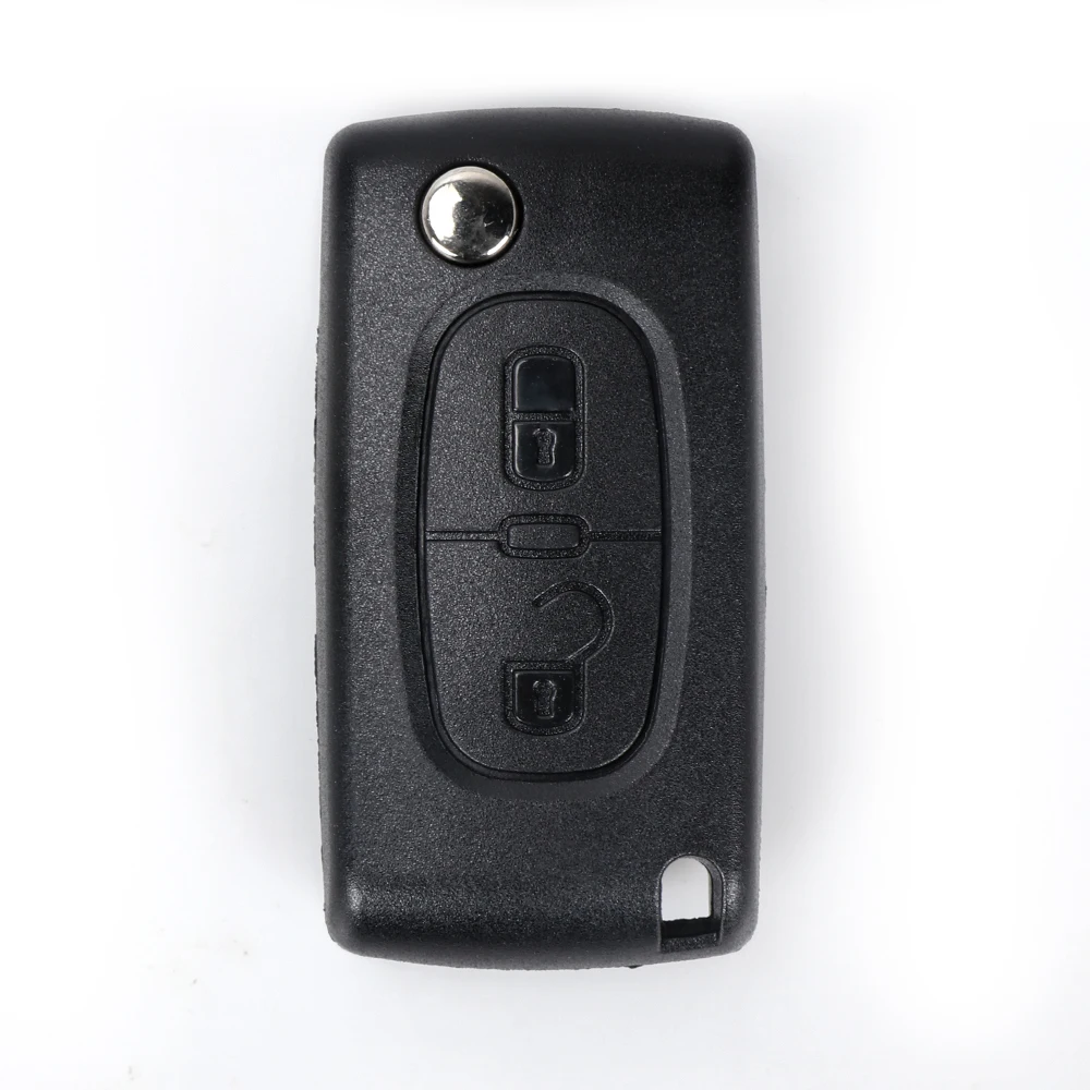 VDIAGTOOL складной Автомобильный ключ с 2 кнопками для Peugeot 207 307 308 3008 407 433 МГц PCF7961 HU83
