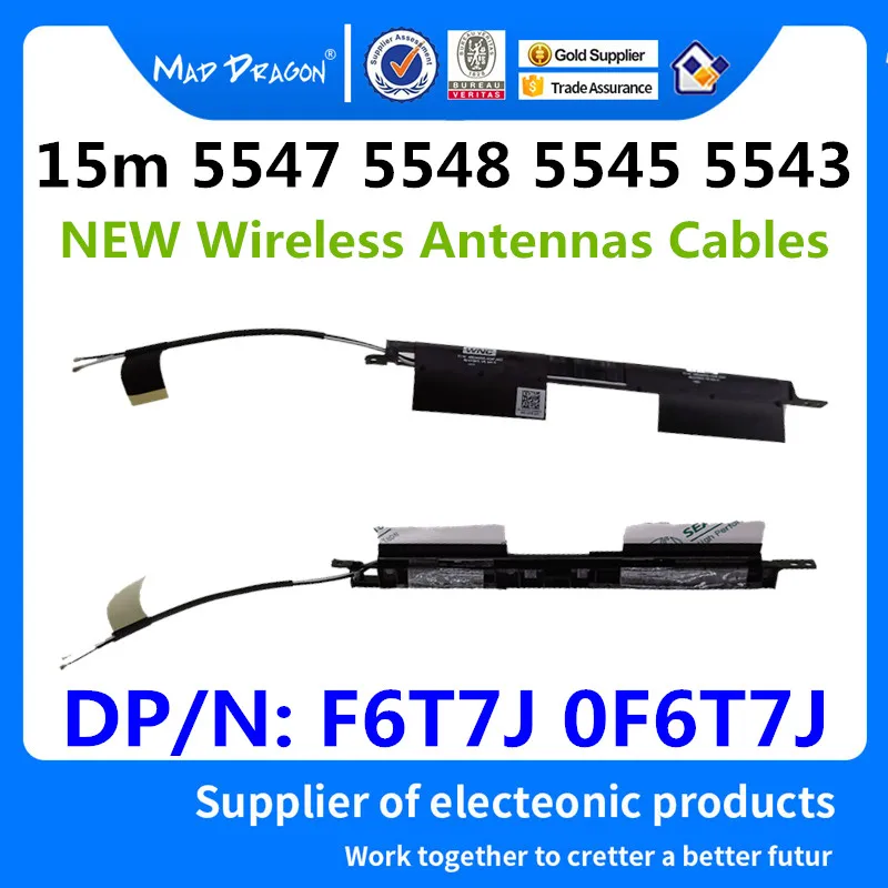 

MAD DRAGON Brand Laptop new WiFi Wireless Antennas For Dell Inspiron 15m 5547 5548 5545 5543 F6T7J 0F6T7J WiFi Cable Antennas