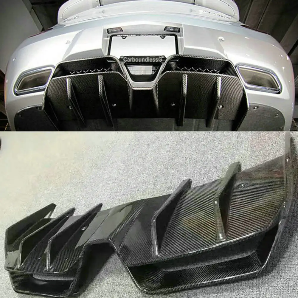Стиль renntech углеродное волокно задний бампер спойлер, диффузор для Mercedes BENZ SLS R197 AMG 2011 2012 2013 тюнинг-пакет