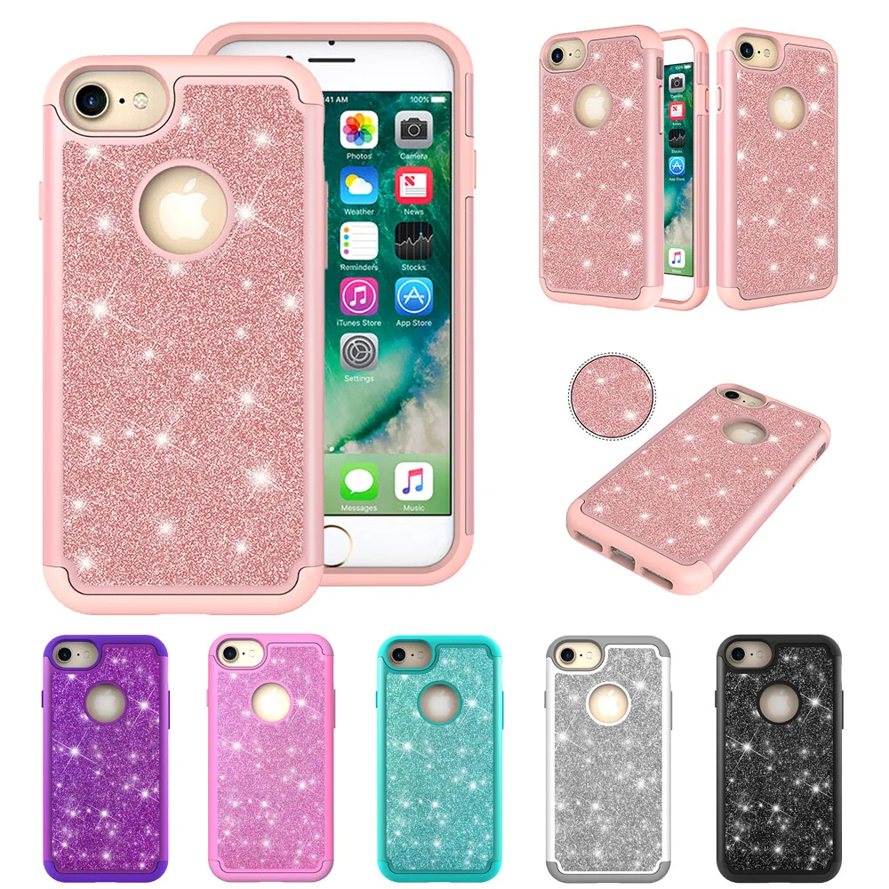 2in1Hard чехол мягкий ударопрочный из ТПУ защитный противоударный для iPhone 6 6S 7P 8P X Xs MAX