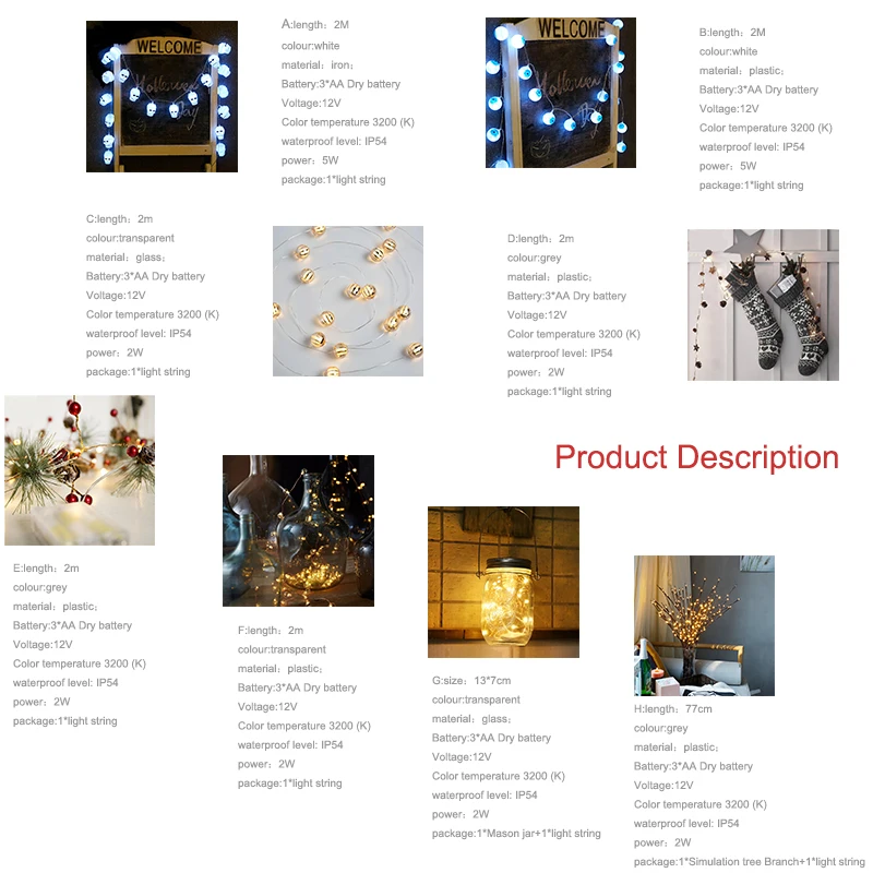 2 м/20 светодиодный s Сказочный шар тыквы гирлянды Водонепроницаемый праздиков