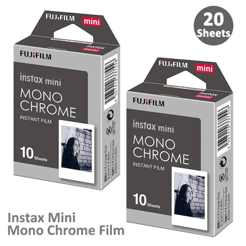 Белая пленка для Fuji Instax Мини-пленка мини 9 Фотобумага 10/20 Вт, 30 Вт, листы белые однотонные Радуга Макарон Для камеры моментальной печати Mini 7s 8 70 90 Камера - Цвет: 20 Sheet Monochrome