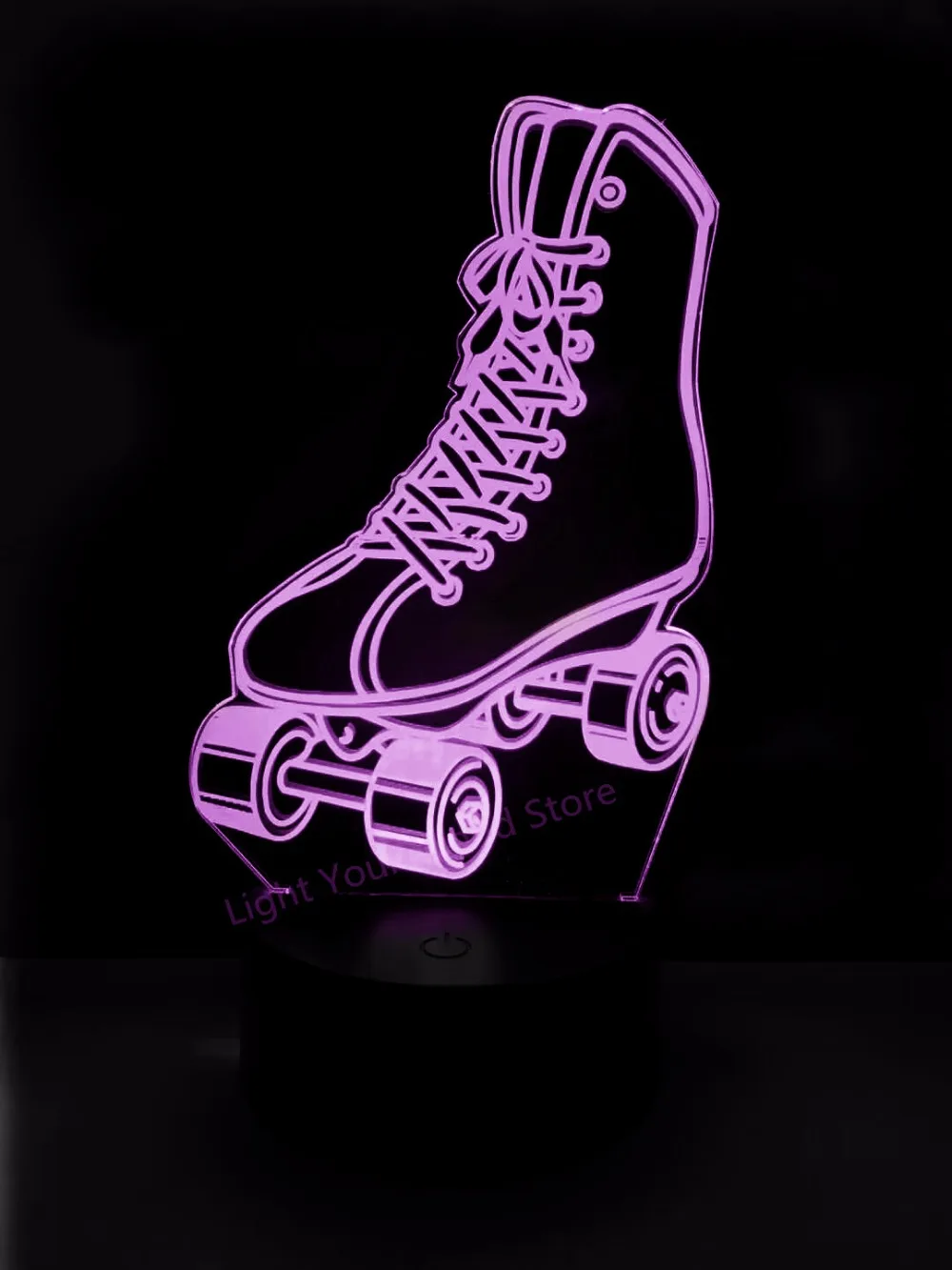Крутые роликовые коньки светодиодная 3D лампа меняющая цвет сенсорная обувь