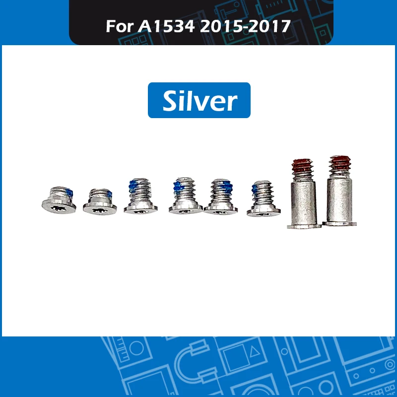 

50set/Lot Silver A1534 Bottom Case Screw Lower Cover Screws for Macbook Retina 12" A1534 Repair Replacement