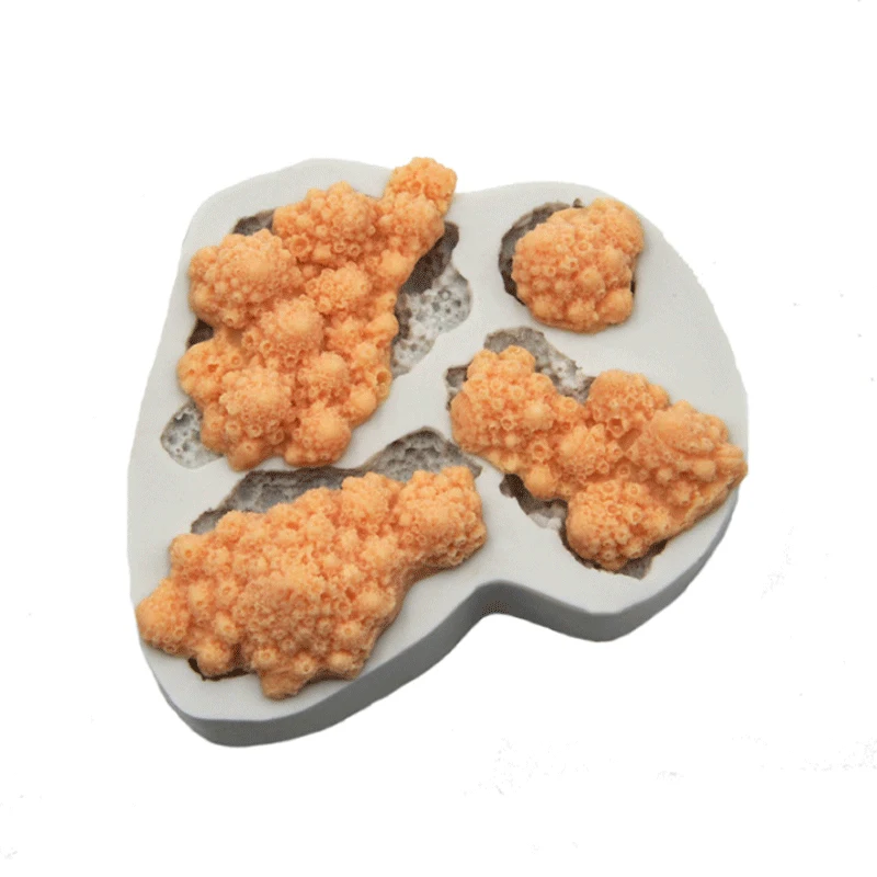 Форма из кораллового камня, силиконовая форма, инструмент для украшения торта, сахарный шоколадный инструмент, формы для выпечки