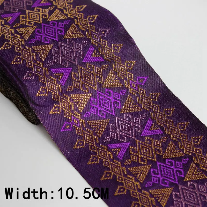 Искусственная тесьма продаваемая Ярдом изысканная жаккардовая лента тайская