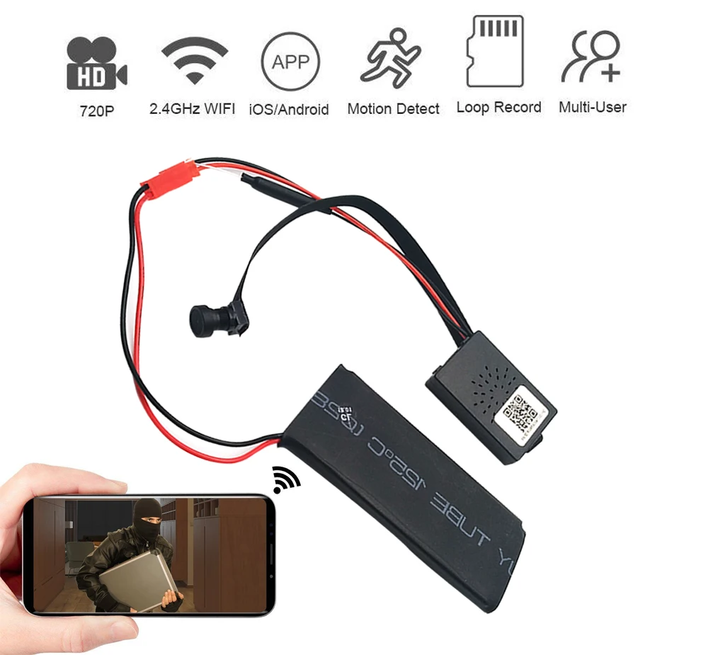 DIY модуль камера мини Wi Fi Full HD 1080p IP Cam обнаружения движения видео безопасности с г 2
