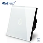 Дверной звонок Wallpad, сенсорный выключатель европейского стандарта, 110  250 В переменного тока, Белый настенный светильник ключатель света 110-250 В