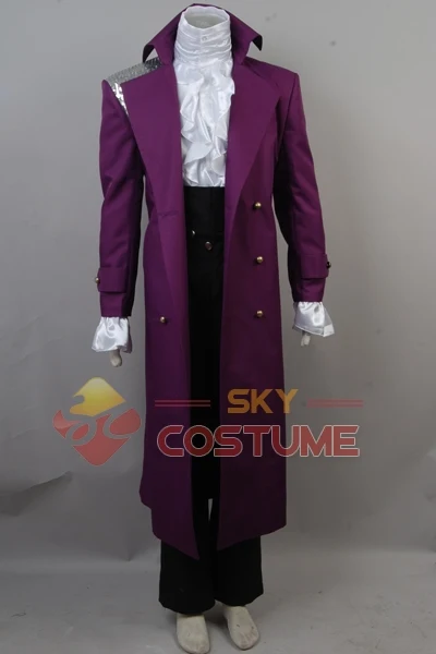 Принц Роджерс Нельсон в фиолетовом цвете непромокаемые пальто костюм для