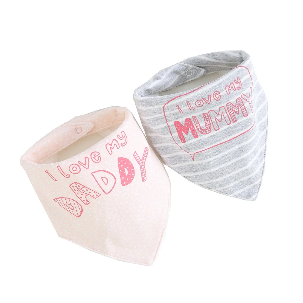 Infant Baby Bibs Newborn 2pcs/set cotton 3 layers Saliva Towel Drooling Scarf Bandana For babies 0-24 Months baby Accessories | Детская