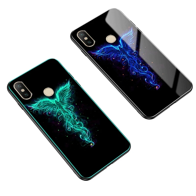 Стеклянный чехол для Xiao mi Red mi K20 Pro mi 9T Red mi 7A чехол противоударный Lu mi nous закаленное стекло чехол для Xiao mi Red mi 8 8A 7 Чехол