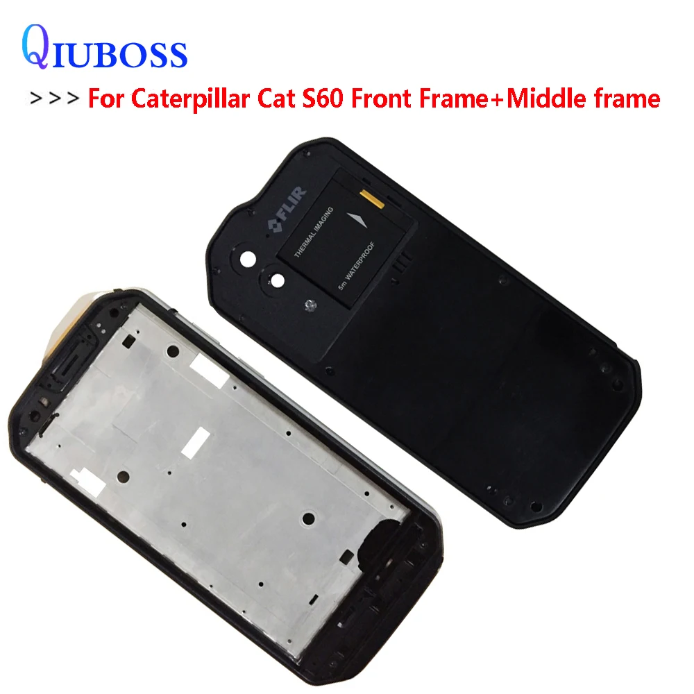 QIUBOSS для 4 7 &quotCaterpillar CAT S60 передняя рамка Корпус и средняя черный +