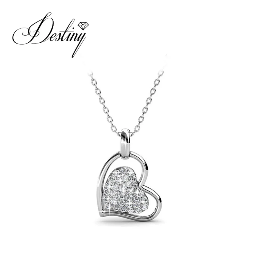 Destiny ювелирные изделия классический кулон сердце Сделано с кристаллами Swarovski