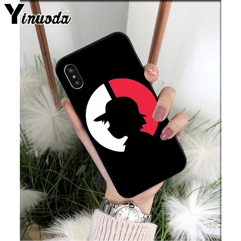 A5 Yinuoda Pokemons Ball thepikachu TPU мягкие Аксессуары для телефонов Чехол для Apple iPhone 8 7 6S Plus X XS MAX 5 5S SE XR чехол - Цвет: A5