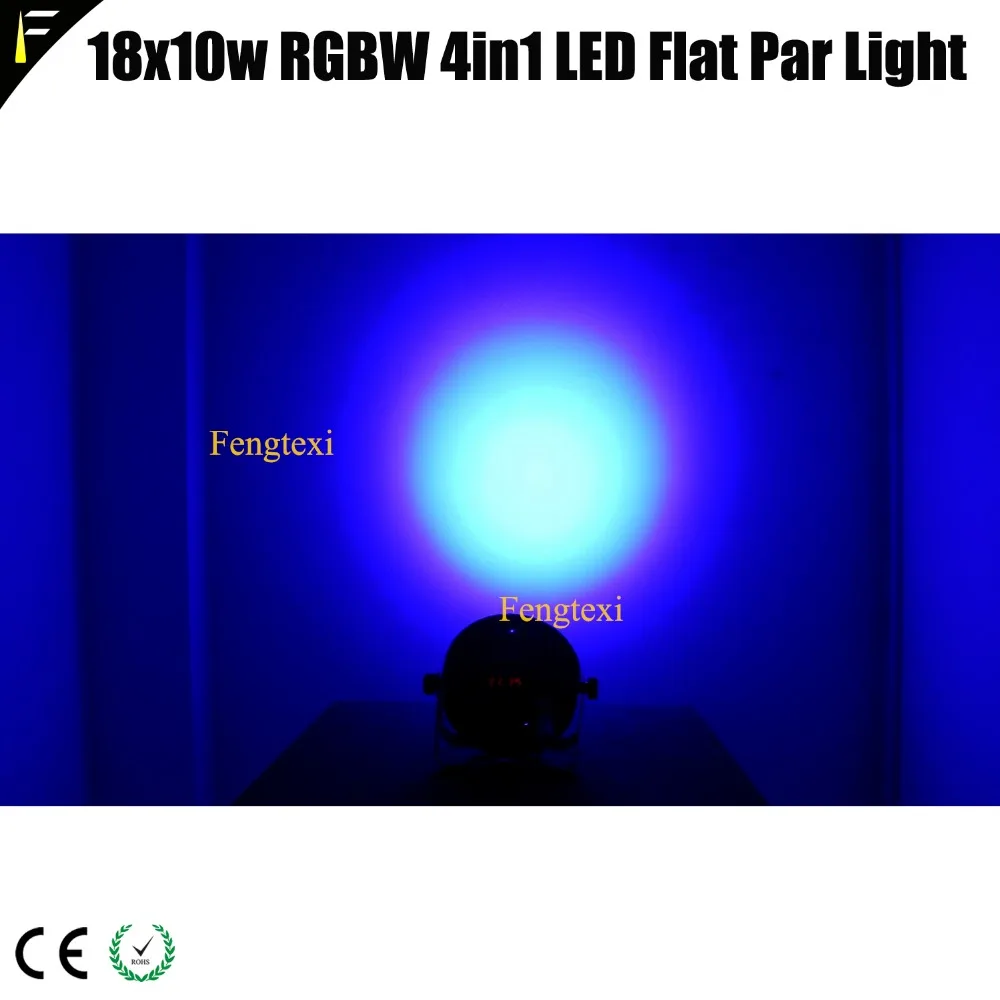 Компактный плоский Par 18x10w LED RGBW 4в1 алюминиевый тонкий цвет мыть свет клуб может