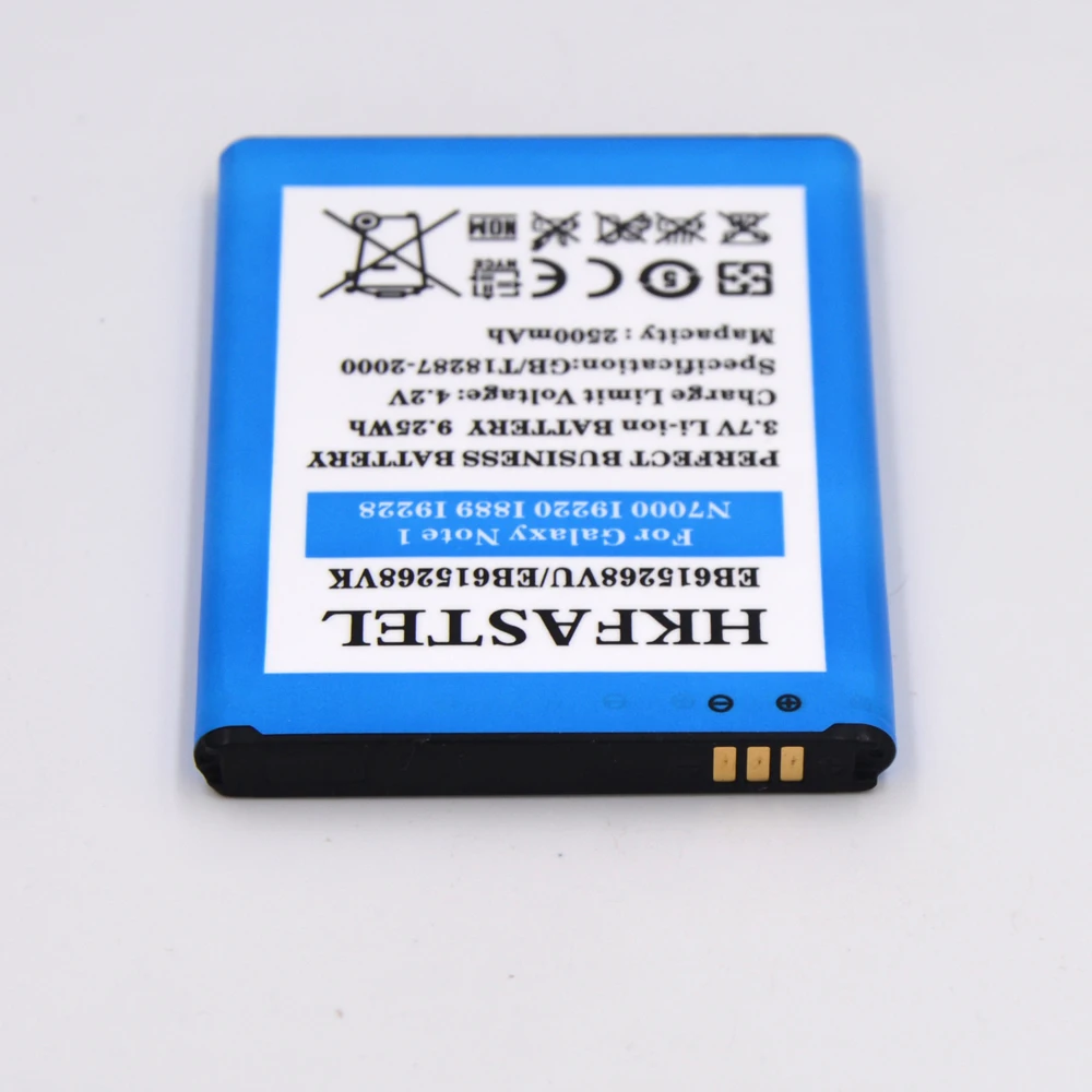 Оригинальный аккумулятор HKFASTEL EB615268VU EB615268VK для Samsung Galaxy Note 1 N7000 I9220 I889 I9228 2500