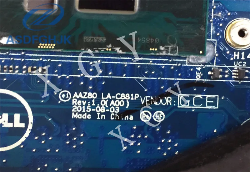 Материнская плата для ноутбука AAZ80 LA C881P Dell XPS 13 9350 I7 6500U материнская 0 V33HM 100%