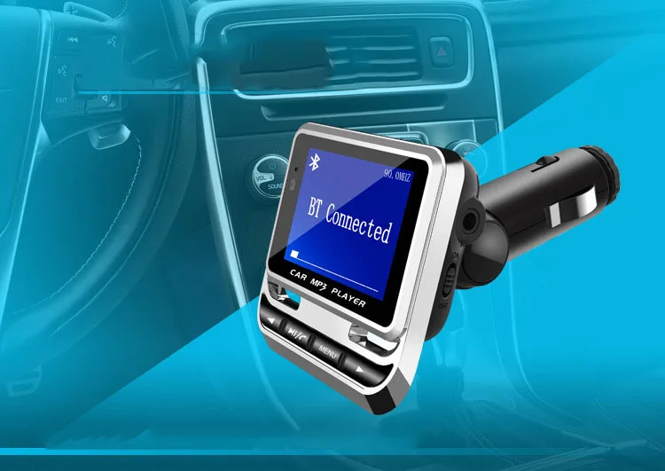 Fm-передатчик Bluetooth беспроводной ЖК-дисплей FM модулятор USB зарядка Handsfree автомобильный комплект MP3 плеер Поддержка с пультом дистанционного управления