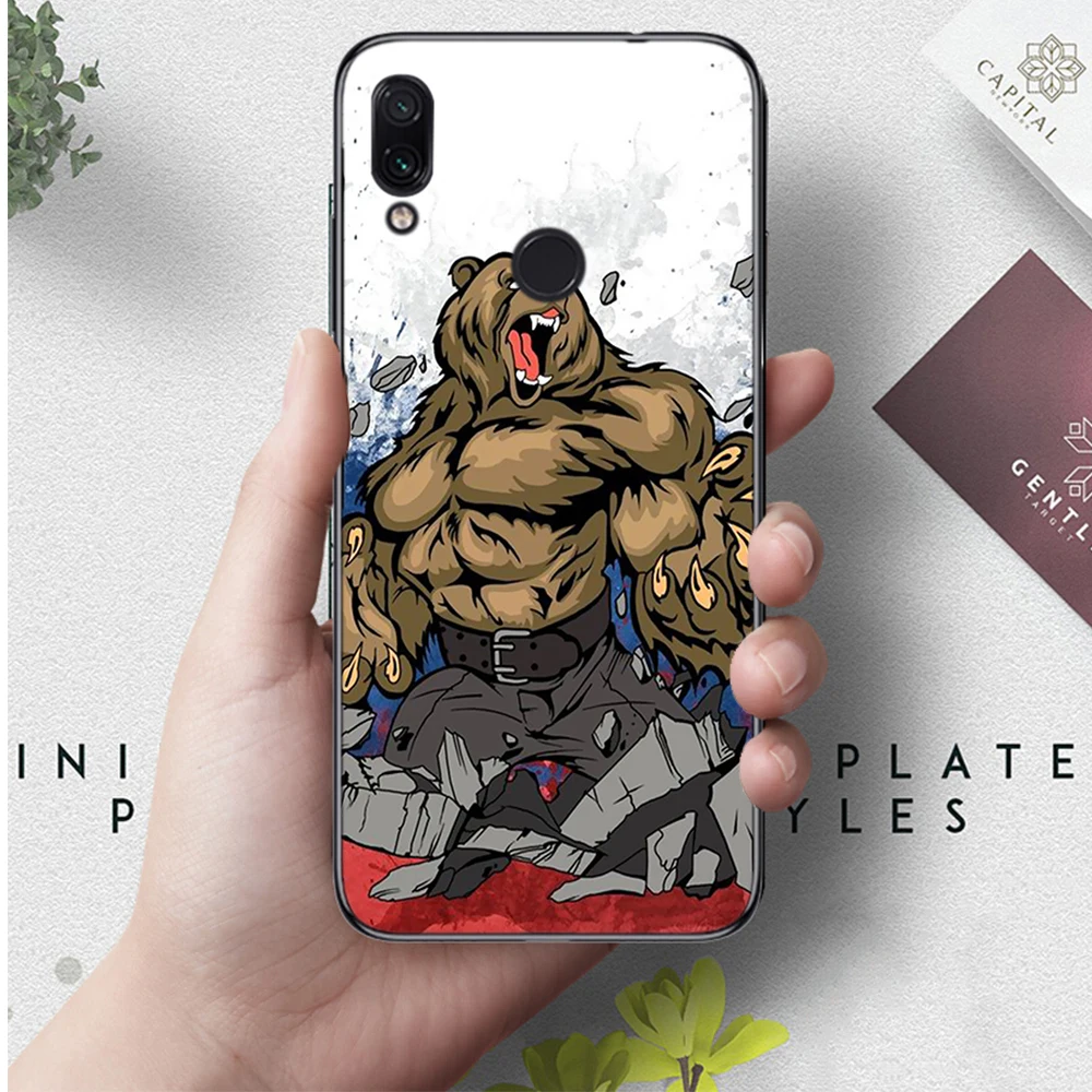 1 Lavaza Россия черный медведь силиконовый чехол для Xiaomi Redmi 4A 4X5 5A 6 6A 7 7A 8 8A K20 Pro Plus S2 Go - Цвет: 1