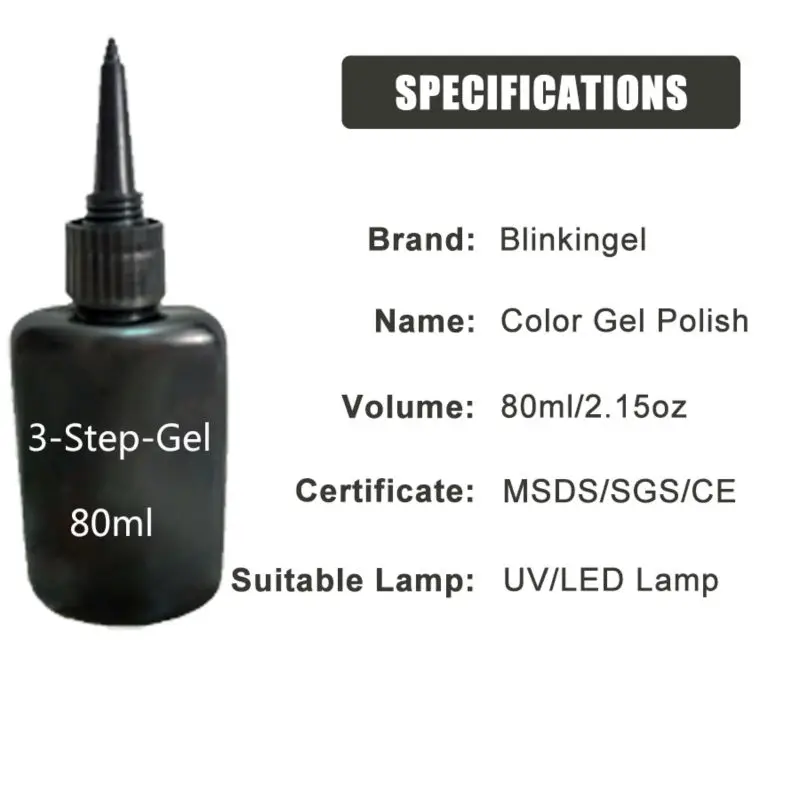 Сладкий розовый цвет Гель лак 80 мл гель лаки blinkingel Лаки для ногтей Vernis а Ongle smalto