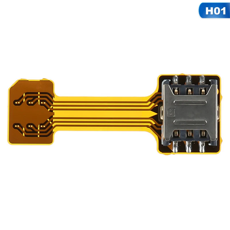 H01 nano to nano Универсальный TF Гибридный Sim слот двойной sim-карты адаптер Micro SD удлинитель Nano Cato Android телефон для Xiaomi для HuaWei - Цвет: H01 nano to nano
