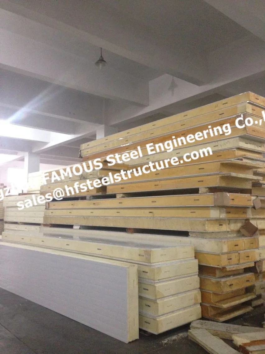 Pu Изолированная сэндвич панель б/у прогулка в холодильнике|walking| |