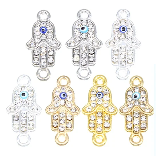 6pcs style 32 6 шт./подвеска "Счастливый сглаза" 16 видов сглаза s Diy ювелирные аксессуары ожерелье с подвесками браслет соединитель и кольца - Цвет: 6pcs style 32